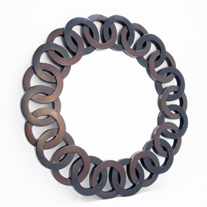 Christopher Guy Dark Wood Loop Mirror